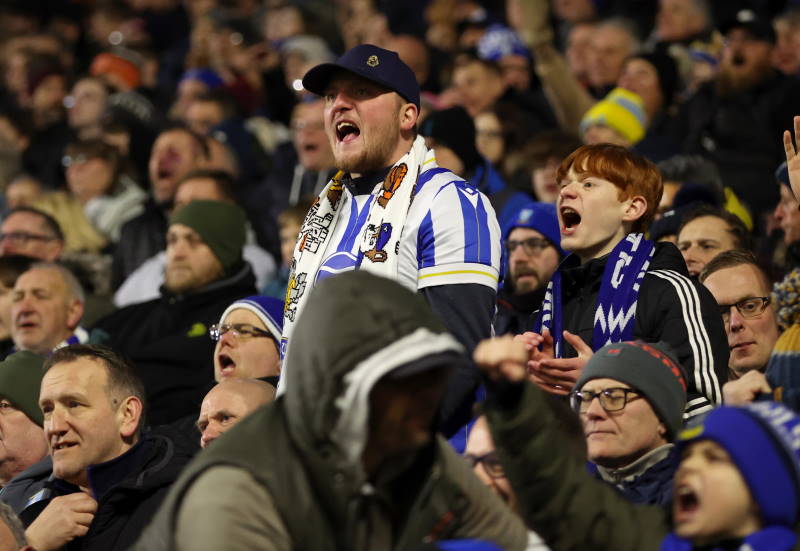 Sheffield Wednesday fan shouts