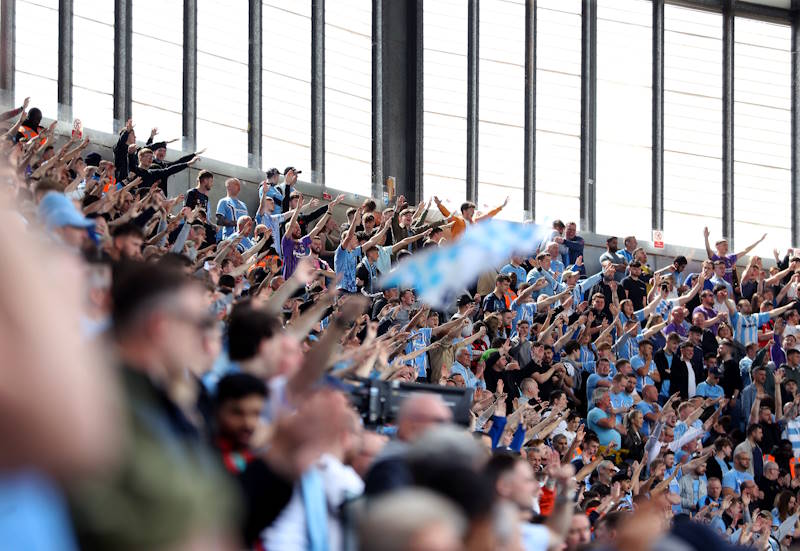 Coventry City fans cheering