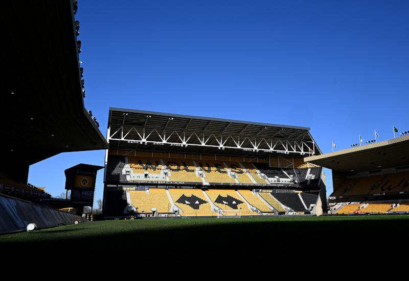 Wolves' Molineux seen on a sunny day from the inside and empty